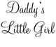 VWAQ Daddy's Little Girl Nursery Wall Decals Cute Baby Quote Vinyl Nursery Vinyl