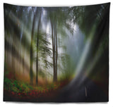Fall Landscape in the Forest Landscape Wall Tapestry, 39"x32"
