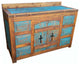 Rustic Distressed Templar Crusaders Bathroom Vanity, 55"x20"x36"
