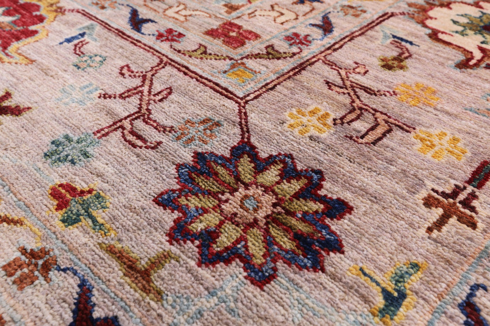 8' 2" X 11' 0" Persian Tabriz Handmade Wool Rug Q7536