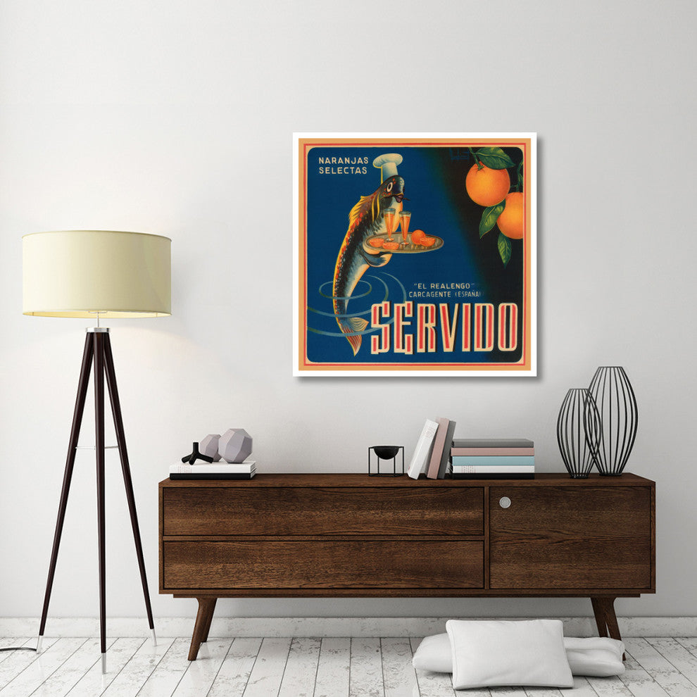"Servido Selected Oranges" Digital Paper Print by Retrolabel, 42"x42"