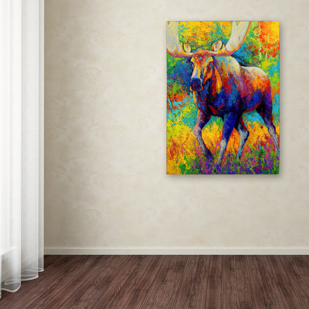 Marion Rose 'Bull Moose' Canvas Art, 32 x 24