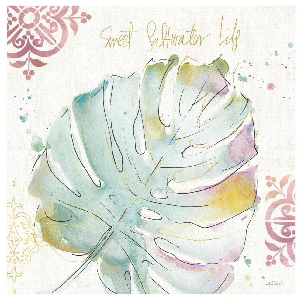"Palm Passion IV" Digital Paper Print by Anne Tavoletti, 32"x32"