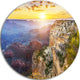 Grand Canyon Landscape, Photography Disc Metal Artwork, 23"