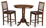 3 Pc Pub Table Set -Pub Table And 2 Counter Height Chairs