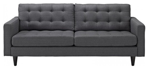 Empress Upholstered Sofa, Gray