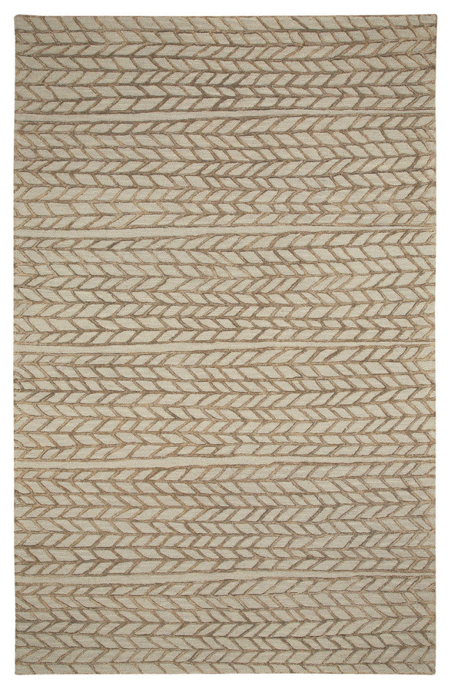 Capel Genevieve Gorder Spear Beige Chestnut 3305_775 Hand Tufted Rugs - 3' X 5'