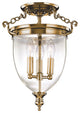 Hudson Valley 140-AGB, 3 Light Semi Flush