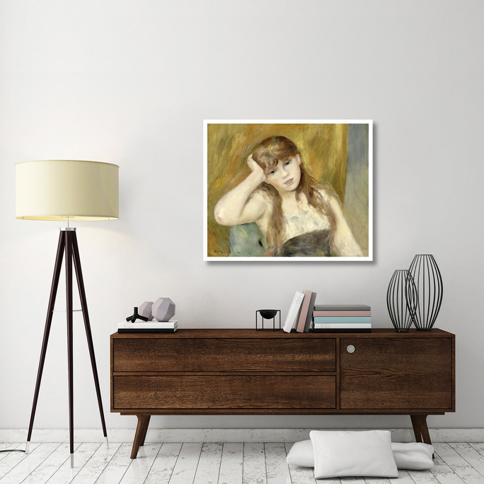 "Young Blond Girl" Digital Paper Print by Pierre-Auguste Renoir, 42"x35"