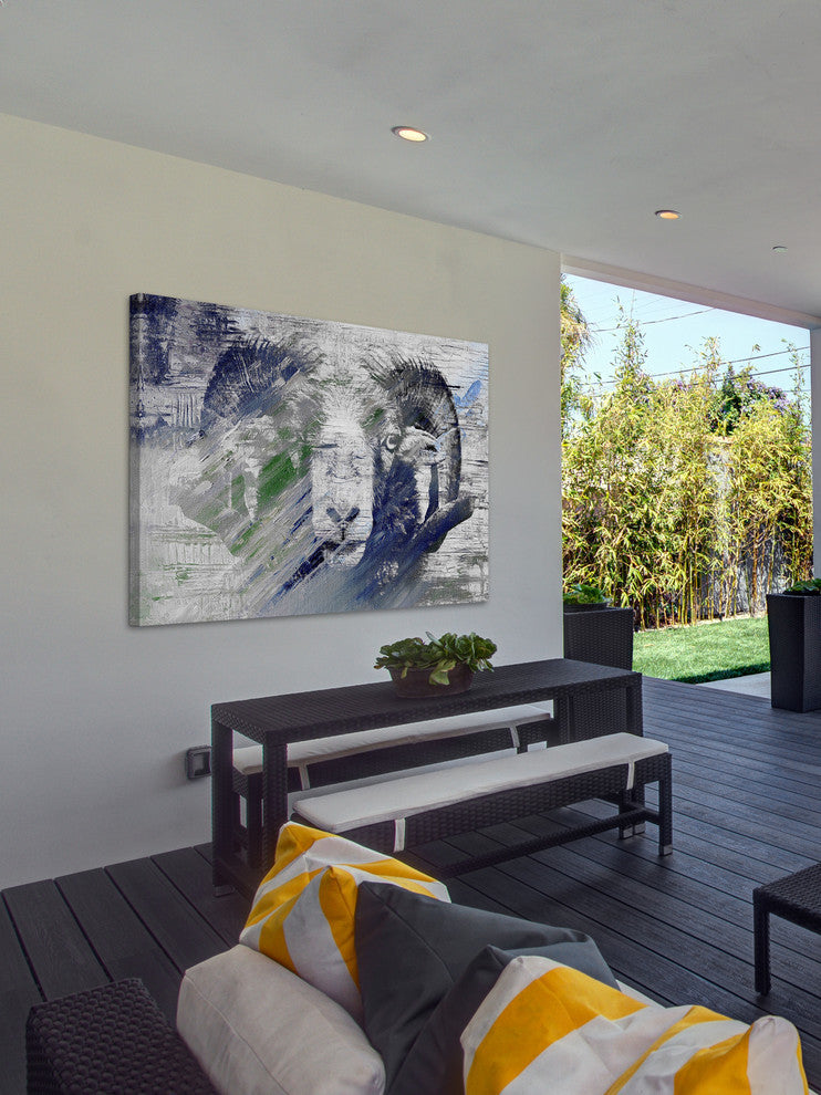 "Ram in Charge" Painting Print on Wrapped Canvas, 36"x24"