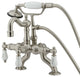 CC2009T8 Clawfoot Tub Faucet With Hand Shower, Brushed Nickel