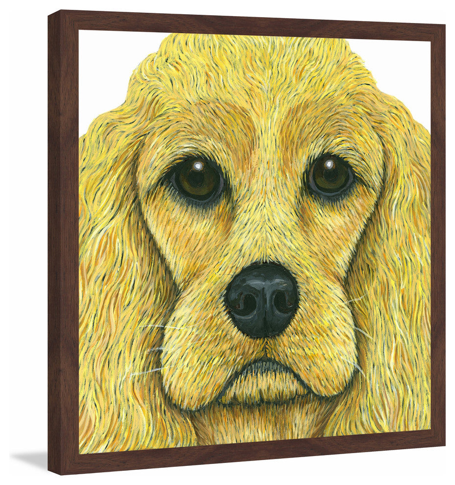 "Cocker Spaniel" Framed Painting Print, 12"x12"
