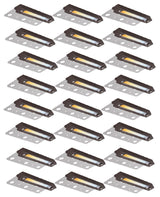 24 Pack 5CCT 7 Inch Retaining Wall Lights, Surface & Recessed Mounted