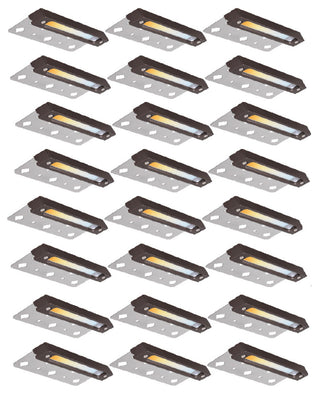 24 Pack 5CCT 7 Inch Retaining Wall Lights, Surface & Recessed Mounted