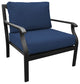 kathy ireland Madison Ave. 8 Piece Aluminum Patio Furniture Set 08d, Midnight