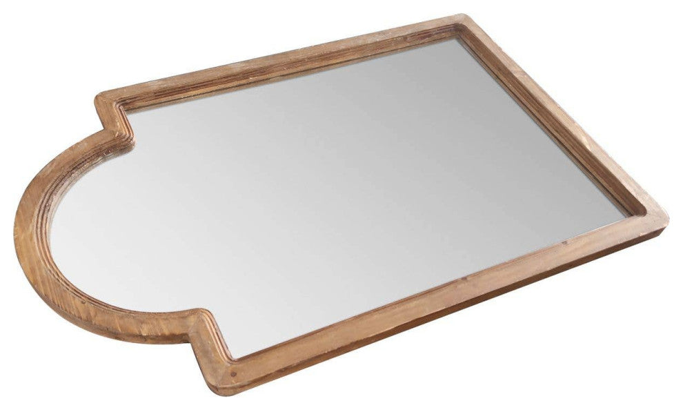 Modern Wood Accent Mirror