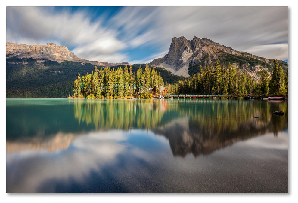 Pierre Leclerc 'Emerald Lake Dreamscape' Canvas Art, 47x30