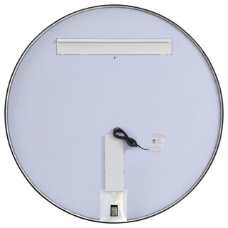 Modern Black Led Mirror, 45"