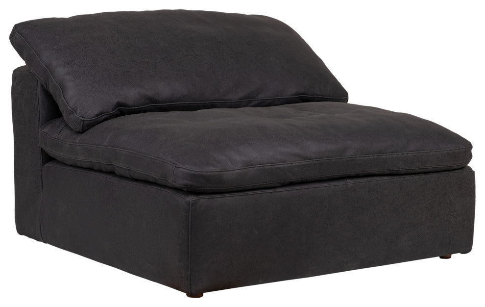 First of A Kind Clay Slipper Chair Nubuck Leather Black
