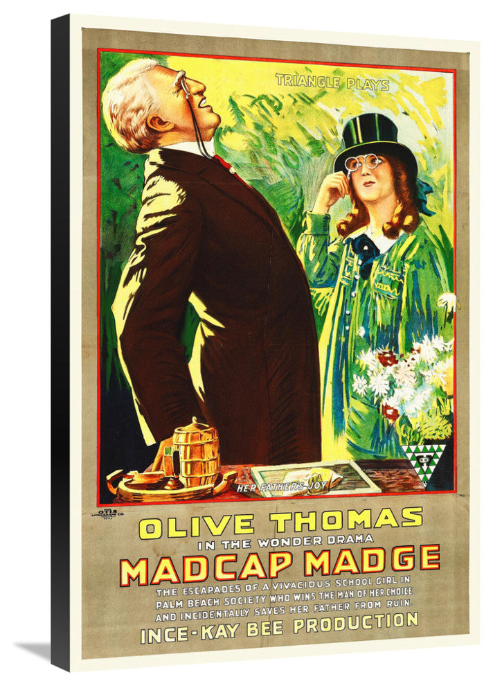 "Madcap Madge" Stretched Canvas Giclee by Hollywood Photo Archive, 20x30"