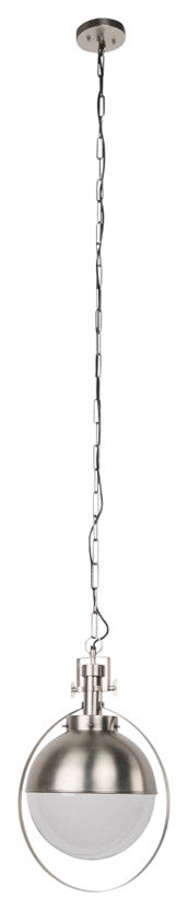 Leighton 15Lx15Wx20H Antique Nickel Pendant Light