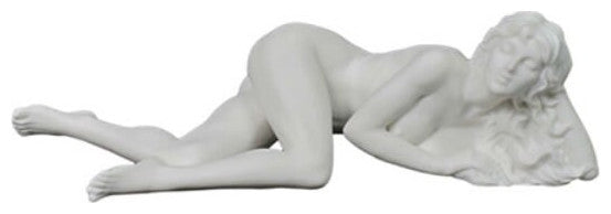 Dreaming - Reclining Nude Female Porcelain Figurine - Matte Finish
