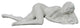 Dreaming - Reclining Nude Female Porcelain Figurine - Matte Finish