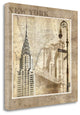 "New York Serenade" By Keith Mallett, Giclee Print on Gallery Wrap Canvas