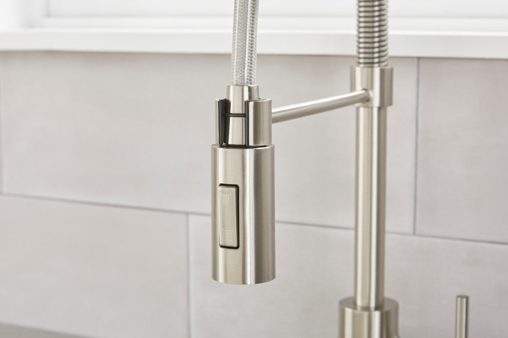 The Foodie Pre-Rinse Kitchen Faucet, Stainless Steel