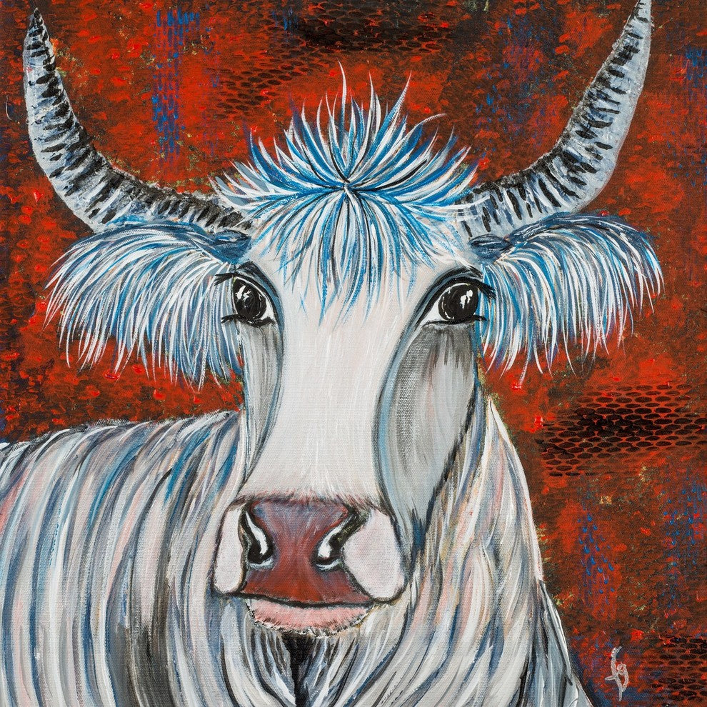 "Sai" Painting Print on Wrapped Canvas, 48"x48"