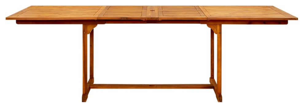 vidaXL Outdoor Dining Table Extendable Garden Patio Table Solid Acacia Wood