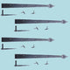 Spear Diamond Etch Pintle Door Strap Hinge Iron 16" Pack of 4