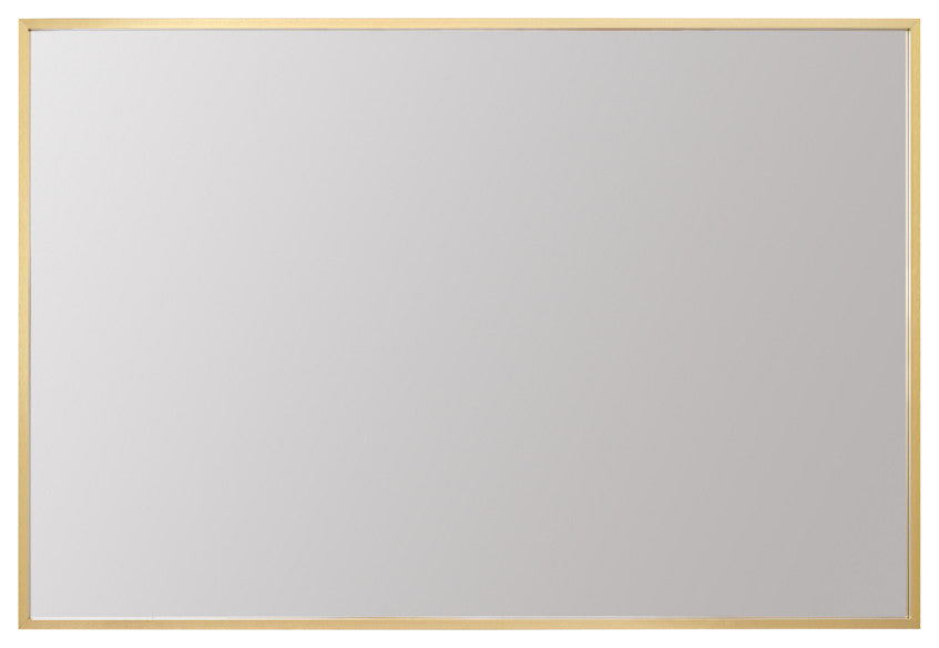 Aluminum Frame Rectangle Mirror 30x42, Gold