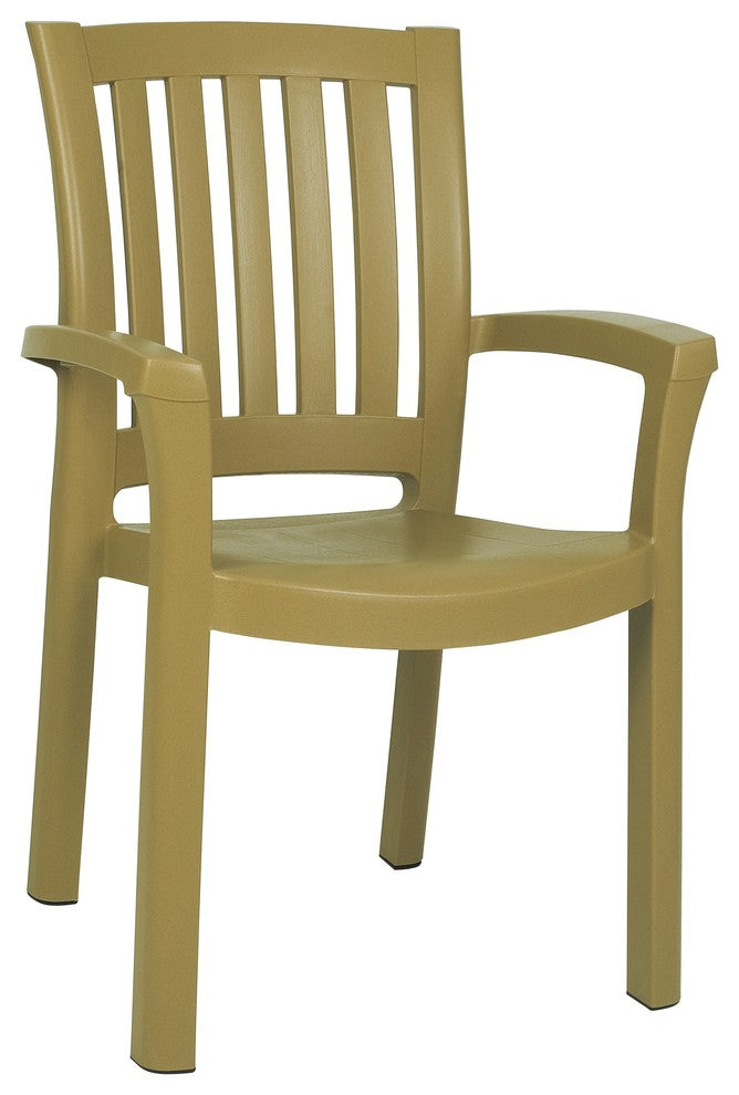 Compamia Sunshine Outdoor Dining Armchairs, Set of 2, Teak Brown