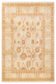 Mogul, One-of-a-Kind Hand-Knotted Area Rug, Ivory, 6' 3" x 9' 3"