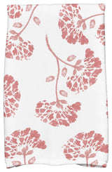 18"x30" April Floral Print Kitchen Towel, Orange