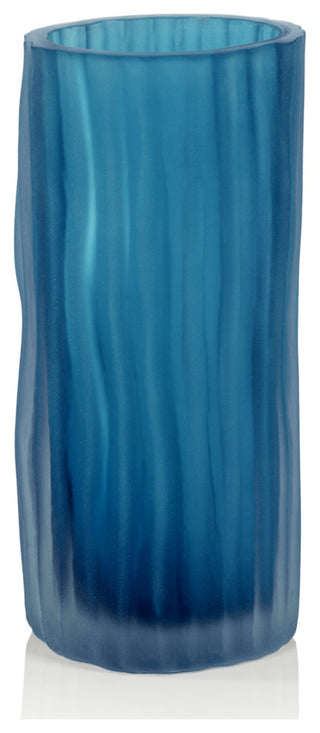 Falko Powder Glass Vase, Small-10.25"