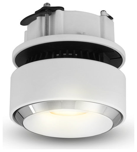 Integrated LED Flush Mounted Adjustable Downlight Commercial Grade, White