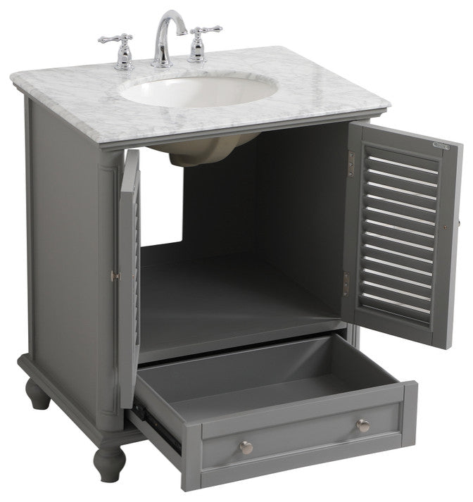 Home Living 30" Single Bathroom Vanity, Gray