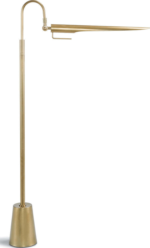 Raven Floor Lamp (Natural Brass)