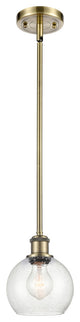 Innovations 516-1S-AB-G124-6 1-Light Mini Pendant, Antique Brass
