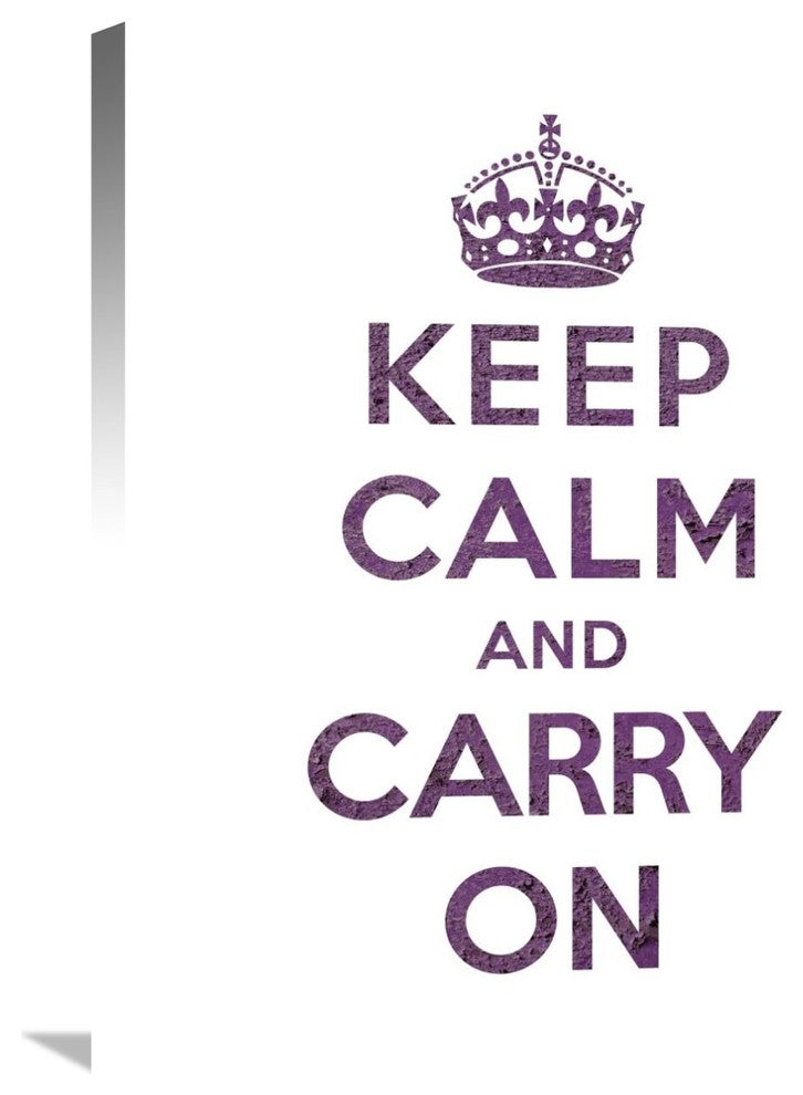 "Keep Calm and Carry On - Texture VI" Artwork, 22"x28"