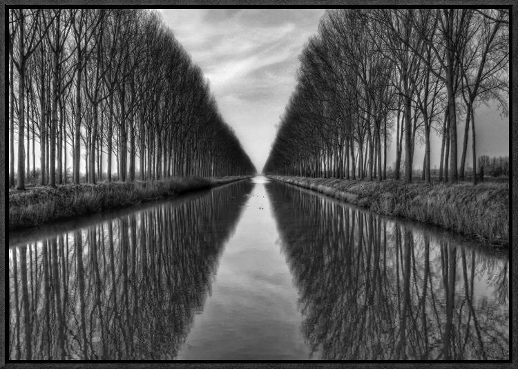 "Vanished To The Infinite" Framed Canvas Giclee by Yvette Depaepe, 23x16"