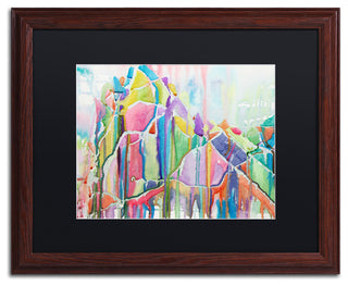 Lauren Moss 'Glint of Gold' Art, Wood Frame, Black Matte, 20"x16"