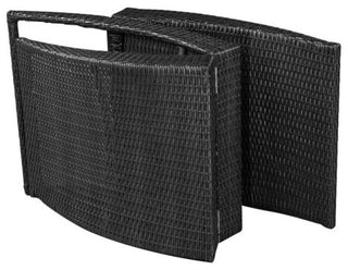 vidaXL Sun Lounger Black, Cream White