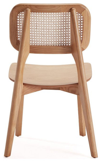 Manhattan Comfort Versailles Dining Chair, Nature, Set of 4