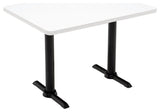 KFI Mode 30" x 48" Conference Table - White - Black T Base - Bistro Height