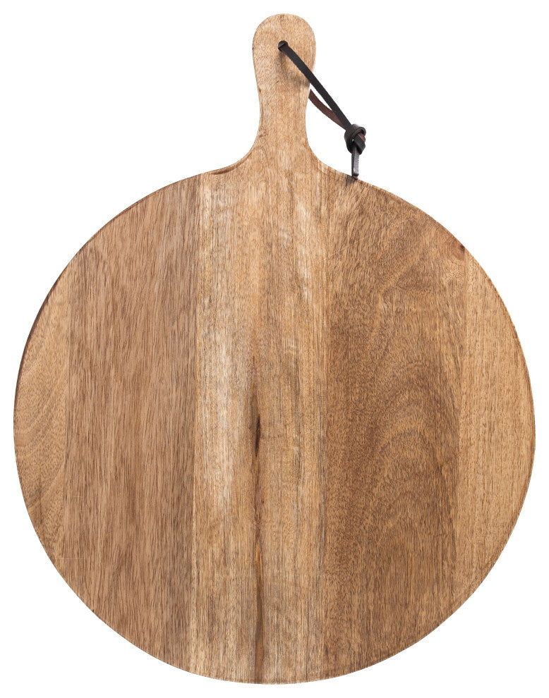 Artisan Wood - Farmhouse Natural Decorative 14" Serving Charcuterie Board