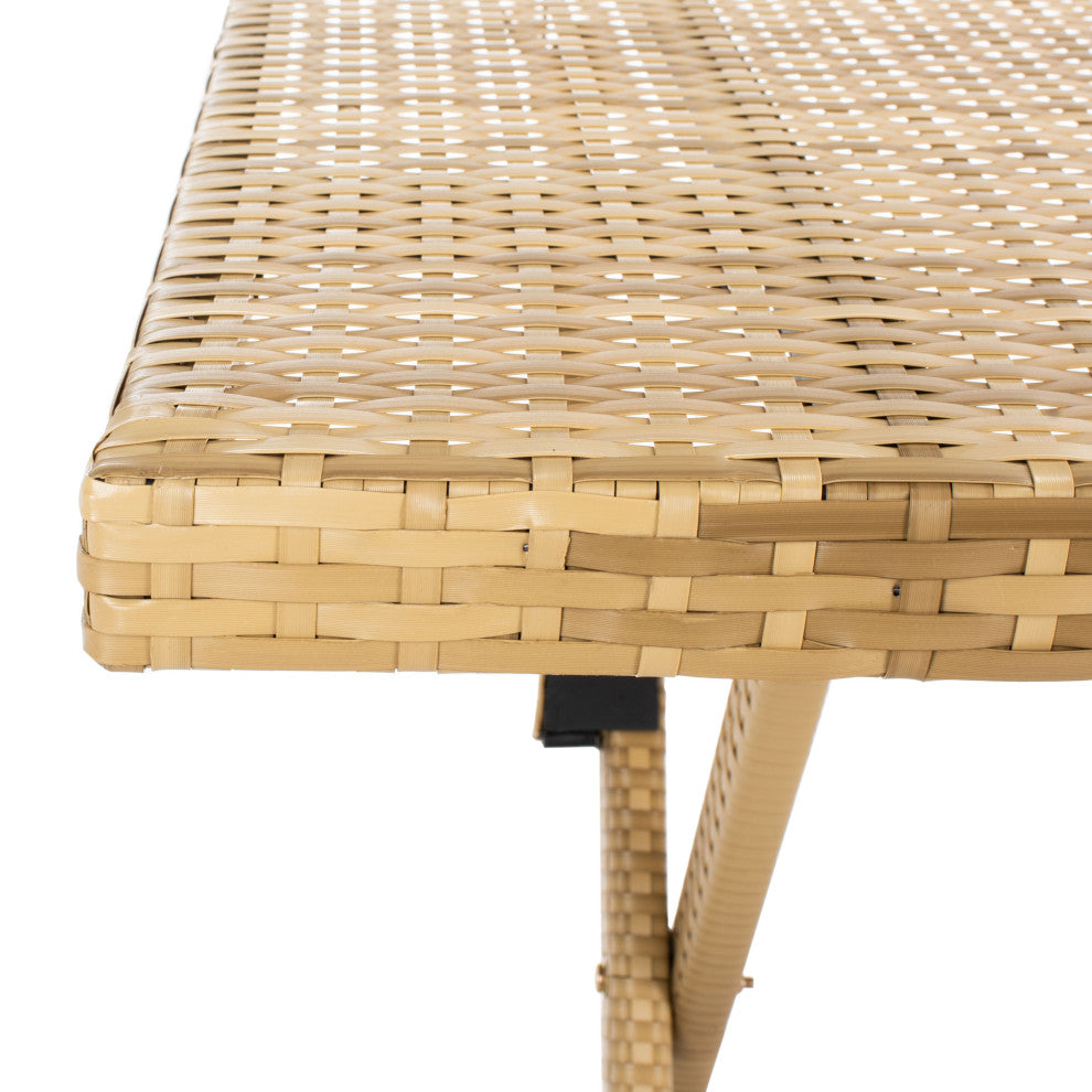 Safavieh Akita Folding Table, Natural/White
