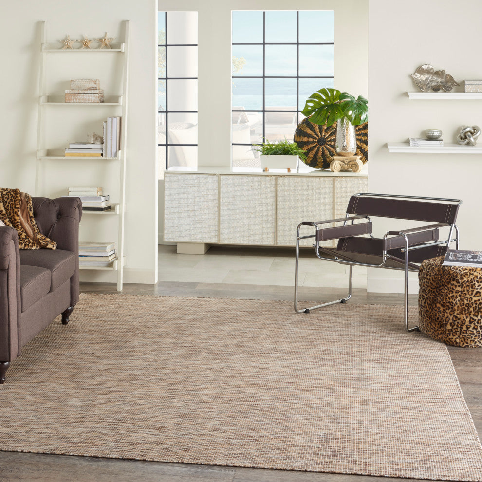Nourison Positano Contemporary Area Rug, Beige, 10'x14'
